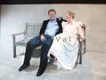 The wedding. oil on canvas